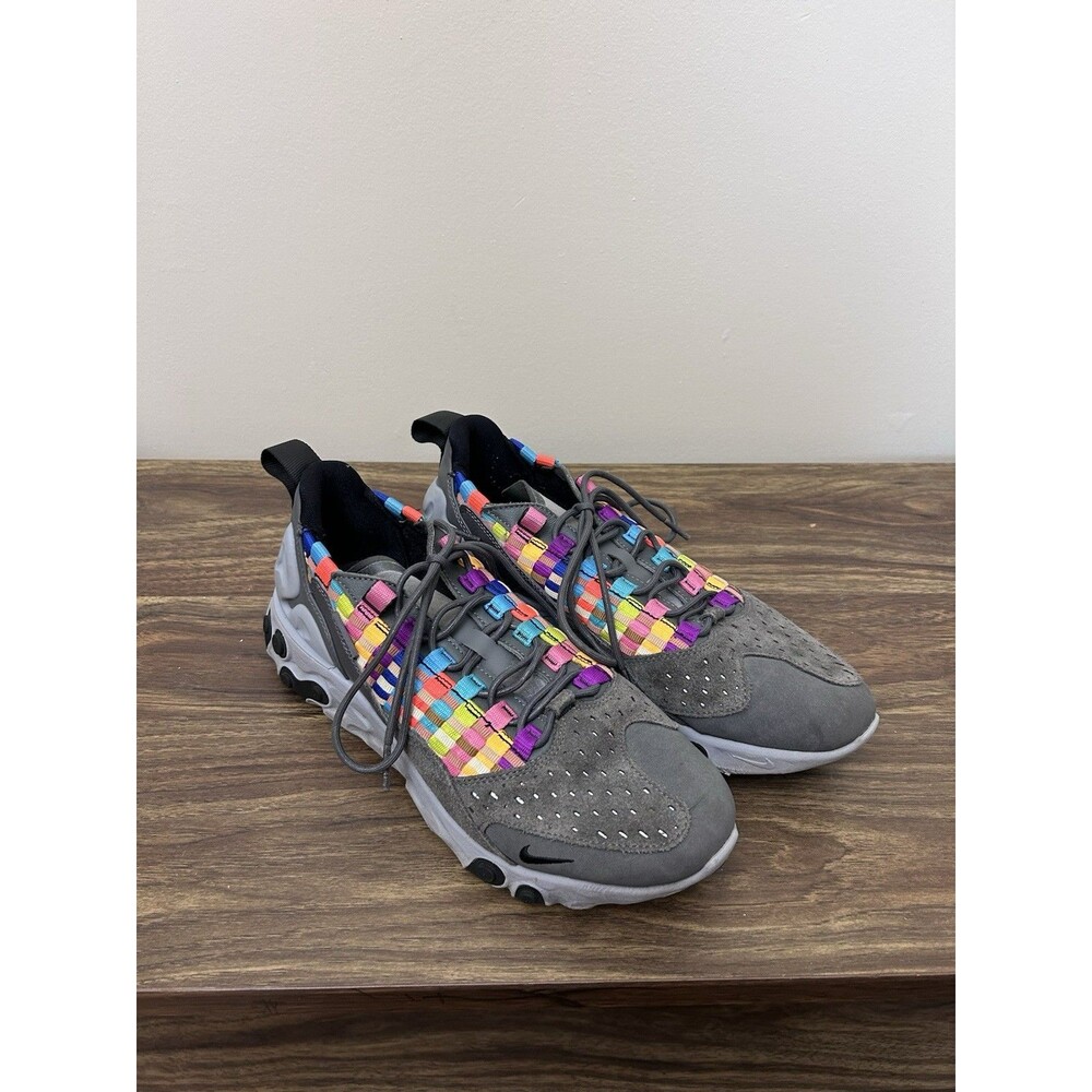 NIKE REACT SERTU AT5301-004 IRON GREY/BLACK LIGHT SMOKE GREY HONEYCOMB Size 8